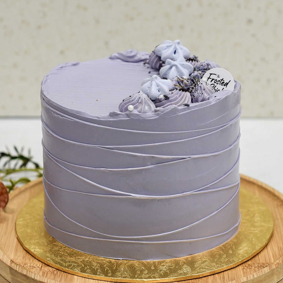 lavender buttercream cake