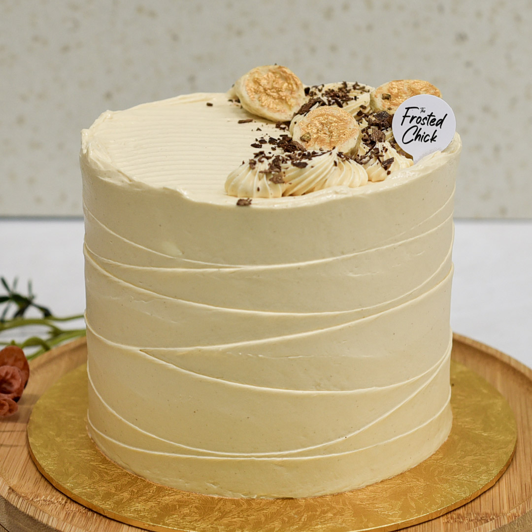 chocolate banana buttercream cake