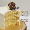 vegan vanilla cake slice