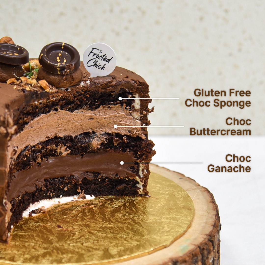 gluten free choc cake slice